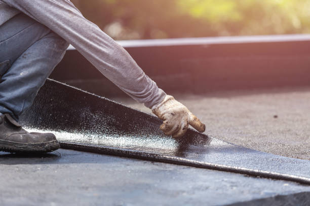 Professional Exterior Waterproofing technician working in Amherst Junction, WI